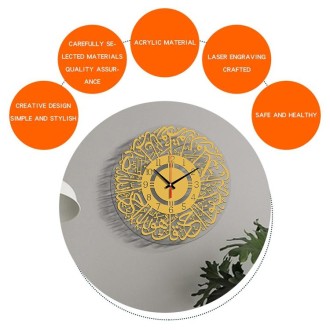 TM027 Home Decoration Acrylic Wall Clock(Digital White)