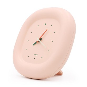 H-C-07 Living Room Home Bedroom Silent Clock Quartz Wall Watch(Peach Pink)