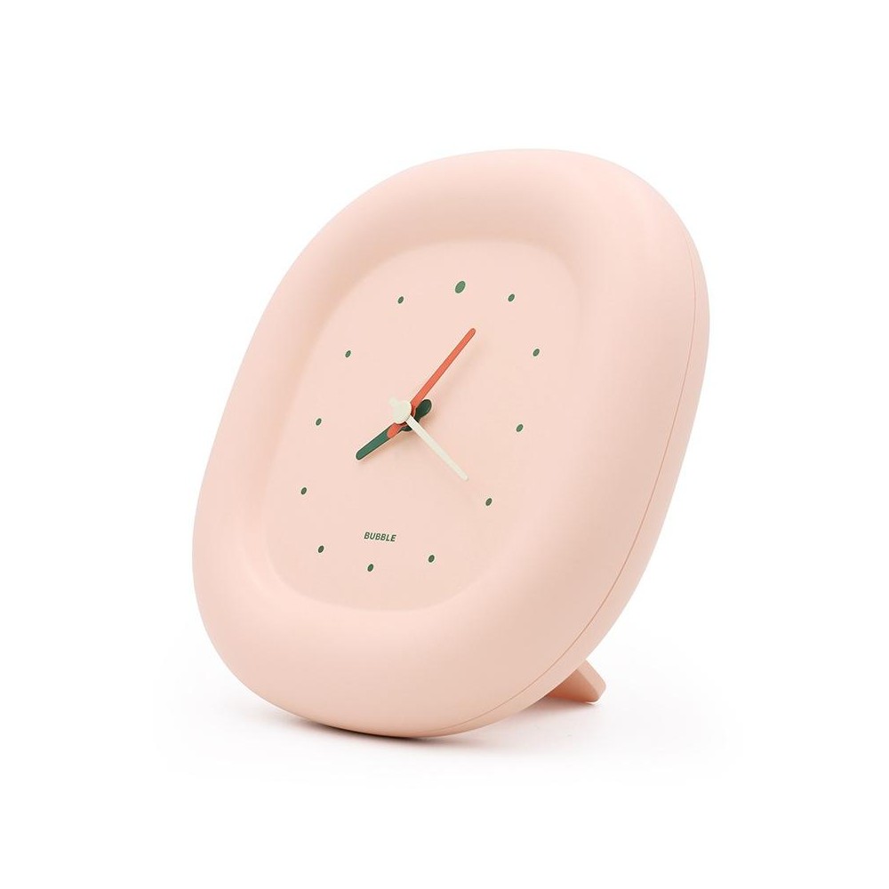 H-C-07 Living Room Home Bedroom Silent Clock Quartz Wall Watch(Peach Pink)