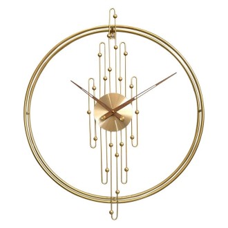 YX0801 Simple Art Living Room Background Wall Decoration Clock Mute Wall Clock, Color: 80cm Gold