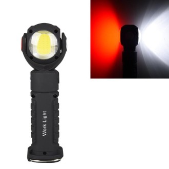 Dual-Function Work Light Outdoor Portable Handheld Inspection Light COB Rechargeable Flashlight Emergency Light