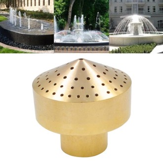 All-copper Fireworks Layer Water Nozzle Landscaping Fountain Head, Size:6 Points(Brass)