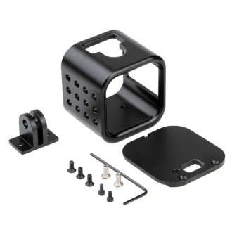 Housing Shell CNC Aluminum Alloy Protective Cage with Insurance Back Cover for GoPro HERO5 Session /HERO4 Session /HERO Session(