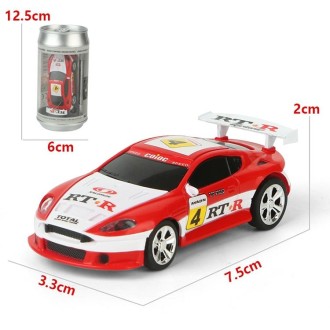 Coke Can Mini RC Car Radio Remote Control Micro Racing Car(Yellow)