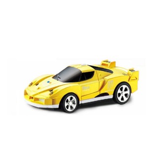 Coke Can Mini RC Car Radio Remote Control Micro Racing Car(Yellow)