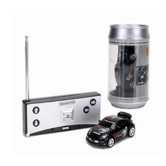 Coke Can Mini RC Car Radio Remote Control Micro Racing Car(Black)