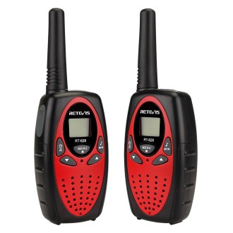 1 Pair RETEVIS RT628 0.5W EU Frequency 446MHz 8CHS Handheld Children Walkie Talkie(Red)