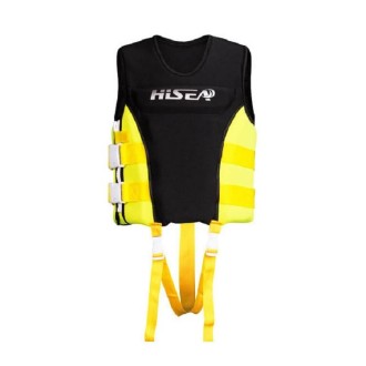 HiSEA L002 Foam Buoyancy Vests Flood Protection Drifting Fishing Surfing Life Jackets for Children, Size: M(Black Yellow)