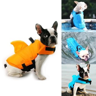 Summer Pet Life Jacket Dog Safety Clothes Dogs Swimwear Pets Safety Swimming Suit, Size:XXL(Yellow)