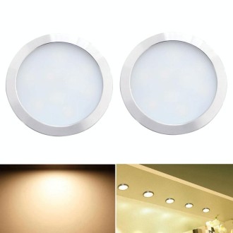 2 PCS 2W DC12V 18LED Cabinet Lights Showcase Lights,Spec: 2510 Terminal - Side Outlet(Warm Light 3000K)