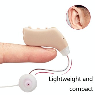 G28 Old Man Hearing Aid Sound Amplifier Sound Collector, Style: Right Ear(Blue)