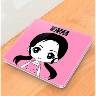 Mini Electronic Scale Home Weighing Scale Charging Stlye(Cute Girl)