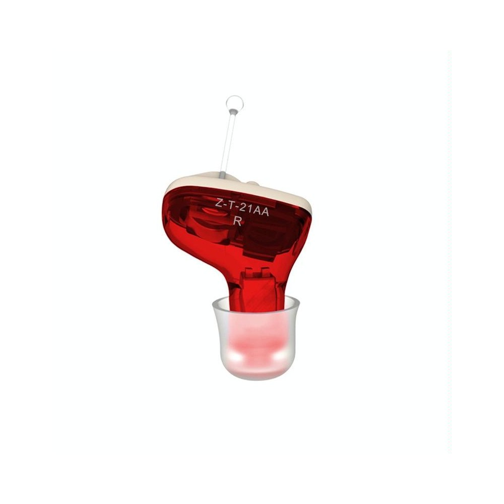 AN127 Invisible In-Ear Hearing Aid Sound Amplifier For The Elderly And Hearing Impaired(Red Right Ear)