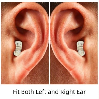 AN127 Invisible In-Ear Hearing Aid Sound Amplifier For The Elderly And Hearing Impaired(Red Right Ear)