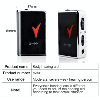 V99 Box Sound Amplifier Aid Hearing Aid Earphone