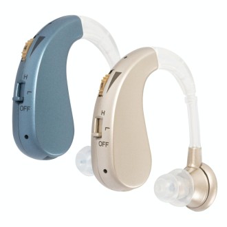 Hearing Aid Audiphones Sound Amplifier EU Plug(Blue)