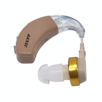 KAIXINWEI F-136 DC1.5V Earhook Hearing Aid Sound Amplifier(Khaki)