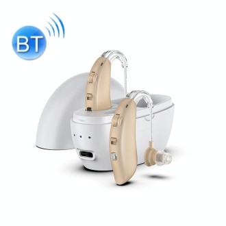 GM-301 Hearing Aid Rechargeable Sound Amplifier,Spec: With Charging Pod Skin Color+White