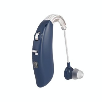 GM-301 Hearing Aid Rechargeable Sound Amplifier,Spec: Without Bluetooth Blue