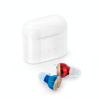 GM-910C Type-C Port CIC Hearing Aids Rechargeable Invisible Sound Amplifier(Red Blue)