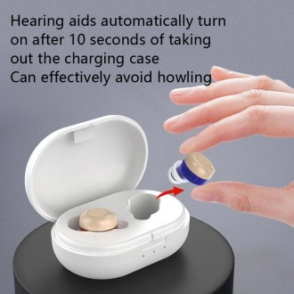 Older Young Sound Amplifier Sound Collector Hearing Aid(White)