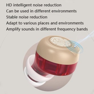 Older Young Sound Amplifier Sound Collector Hearing Aid(White)