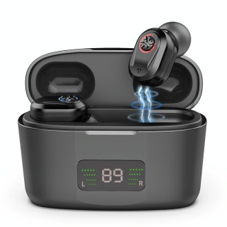 Z-127D In-ear Sound Amplifier Digital Display Hearing Aid Earphone(black)