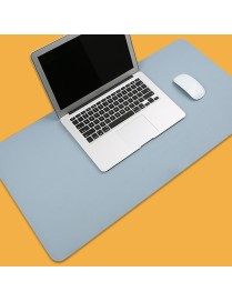 Multifunction Business PU Leather Mouse Pad Keyboard Pad Table Mat Computer Desk Mat, Size: 90 x 45cm(Baby Blue)