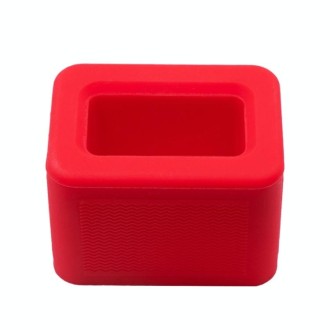 2 PCS Safety Belt Holder Silicone Buckle Protective Cover(Red)