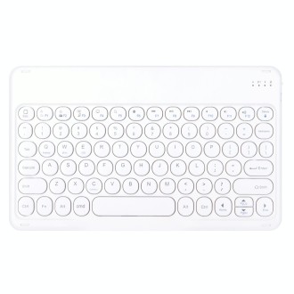 X3 Universal Candy Color Round Keys Bluetooth Keyboard(White)