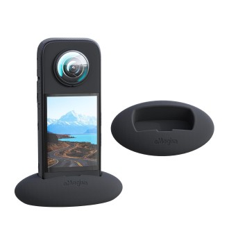 For Insta360 X3 aMagisn Desktop Silicone Base(Black)