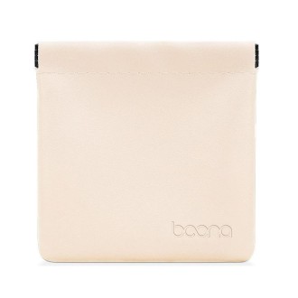 2 PCS Baona Earphone Data Cable Storage Bag Mini Portable U Disk Earphone Bag, Size:Large(Light Apricot)