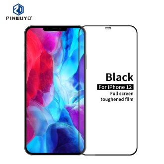 For iPhone 12 mini PINWUYO 9H 2.5D Full Screen Tempered Glass Film(Black)