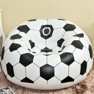 Fashion Casual Lazy Chair Creative Inflatable Sofa Single Stool(Football Sofa)