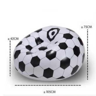 Fashion Casual Lazy Chair Creative Inflatable Sofa Single Stool(Football Sofa)