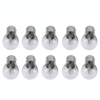 10 PCS 1156/BA15S 3W Car Turn Light with Glass Shell, DC 12V(Warm White)