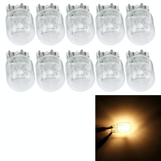 10 PCS 7443 3W Car Turn Light with Glass Shell, DC 12V (Warm White)