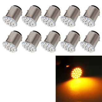 10 PCS Car Auto 1.2W 1157 BAY15D 22-LED Bulbs Brake Light