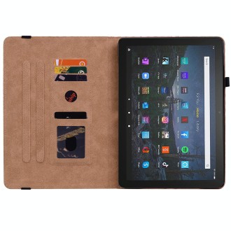 For Amazon Kindle Fire HD8 2020 Color Weave Smart Leather Tablet Case(Blue)