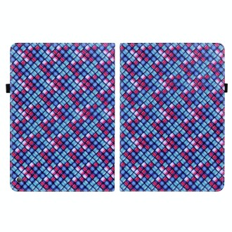 For Amazon Kindle Fire HD8 2020 Color Weave Smart Leather Tablet Case(Blue)