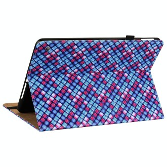 For Amazon Kindle Fire HD8 2020 Color Weave Smart Leather Tablet Case(Blue)