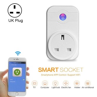 SWA1 10A Home Automation Wireless Smart WiFi Socket, Support Smartphone Remote Control & Timing Switch & Alexa & Google Home