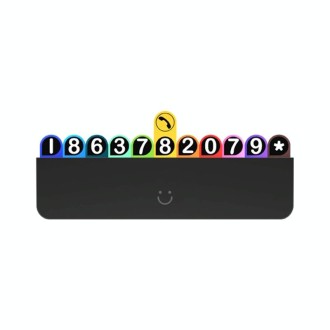 bbdd Temporary Parking License Plate Concealable Car Removal Number Plate(Rainbow Edition)