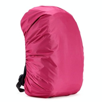 35L Adjustable Waterproof Dustproof Backpack  Rain Cover Portable Ultralight Protective Cover(Pink)