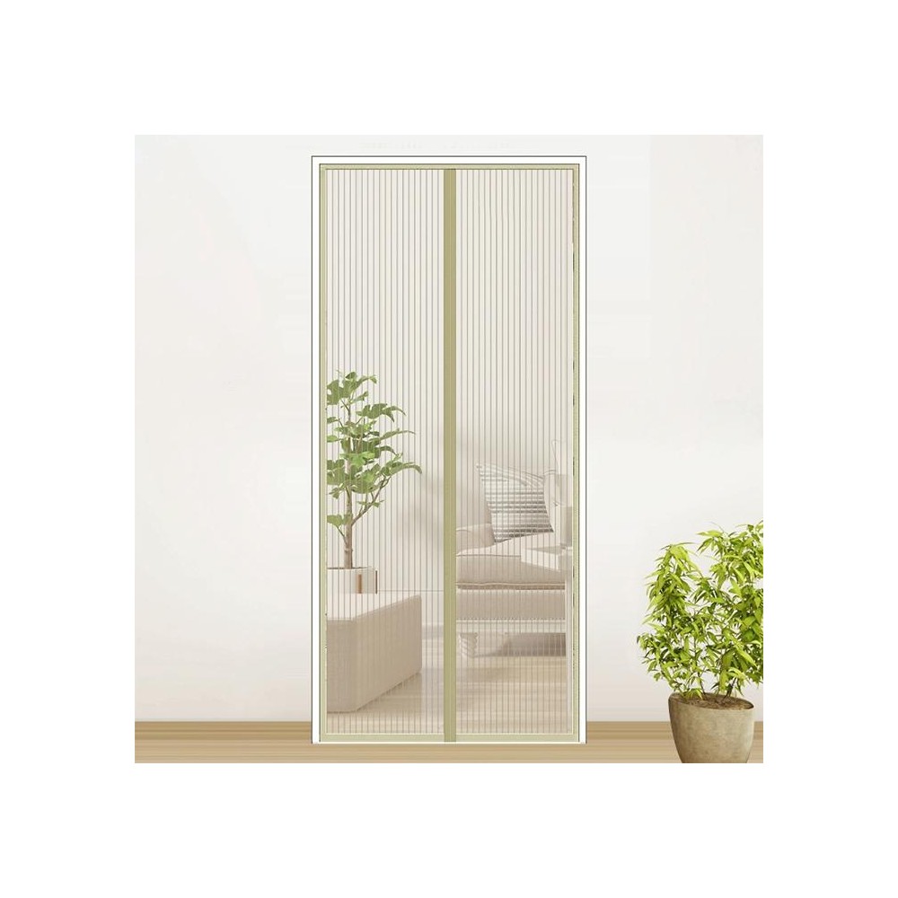 Magic Mesh Magnetic Mosquito-proof Screen Door Curtain, Size:210x100cm(Beige)