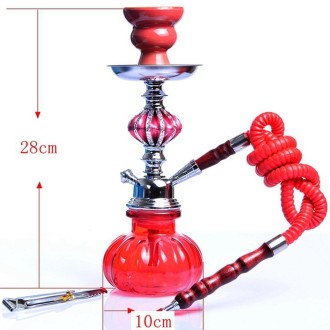 Single Tube Glass Hookah (Green)