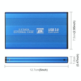 Richwell SATA R2-SATA-320GB 320GB 2.5 inch USB3.0 Super Speed Interface Mobile Hard Disk Drive(Blue)