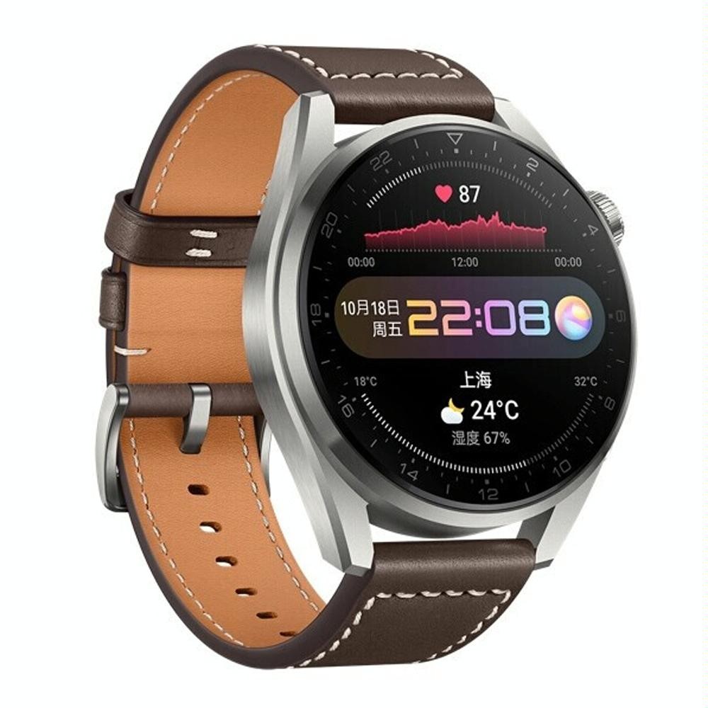 Original HUAWEI WATCH 3 Pro Smart Sports Watch, Color:Fashion Brown