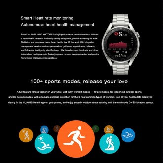 Original HUAWEI WATCH 3 Pro Smart Sports Watch, Color:Fashion Brown