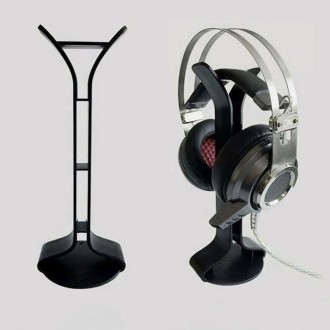 2 PCS Universal Headphone Holder Display Shelf  Internet Cafe Computer Headphone Hanger(Black)